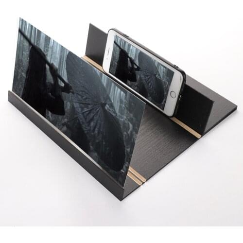 Mobile Phone Screen Magnifying Glass 12 inch Graining Bracket Magnifier Acrylic Lens Magnifying Glass Watching Reading Loupe 3x