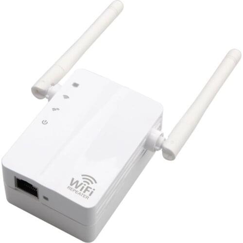 High Flexibility 300Mbps Wireless-N Range Extender WiFi Repeater Signal Booster Network Wireless Router White