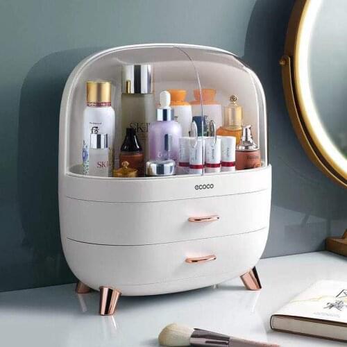 Cosmetic Storage Box Waterproof Dustproof Bathroom Storage Box Desktop Makeup Organizer Drawer Bathroom Organizer Big Capacity