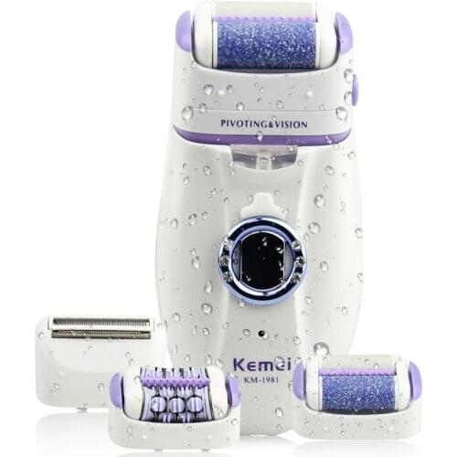 3in1 women epilator electric female face hair removal lady shaver bikini trimmer body depilatory leg rechargeable depilation