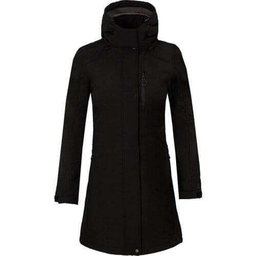 Winter Women Jacket Softshell Fleece Long Jackets Windbreaker Hiking Windproof Outdoor Coat Hooded Soft Shell Jacket Ladies