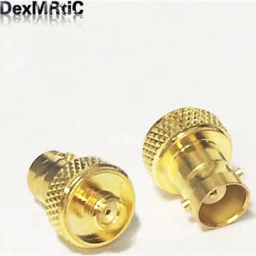 1pc BNC Female Jack switch SMA Female Jack RF Coax Adapter convertor Straight Goldplated NEW wholesale
