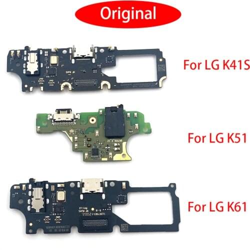 100% Original For LG K22 K51S K8 Plus K51 K61 K41S K50S USB Charger Connector Charging Port Microphone Flex Cable