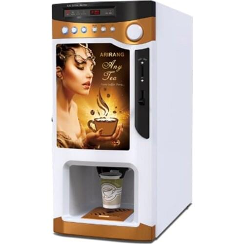 1600W Automatic Turkish Coffee Maker Machine Cafe Electric Coin Operated Espresso Commercial Vending Machine Free Shiping