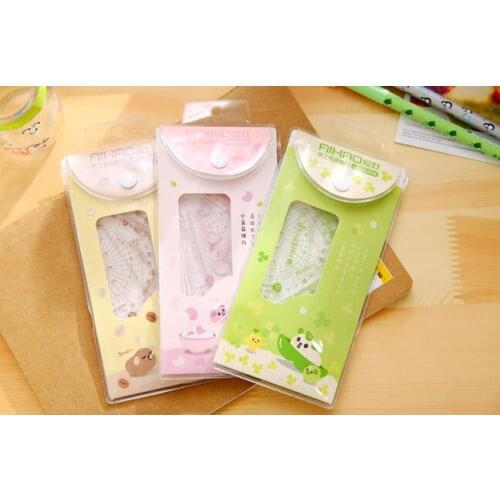 4pcs/set Cute Art special ruler set Tool Promotional Gift Stationery SET office school supplie