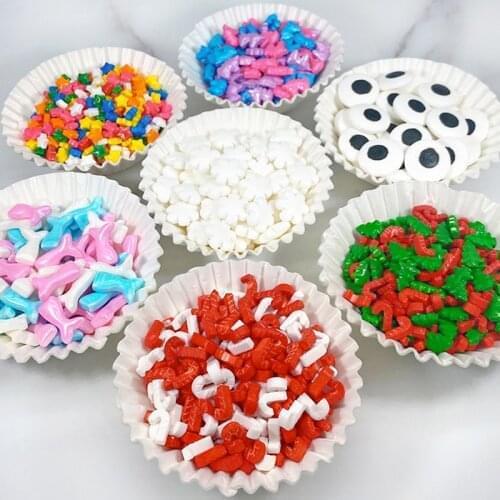 50g Edible Sugar Beads,Stars,Snowflake,Unicorn,Christmas Tree,Big Eyes,Mermaid Tail,Sugar Sprinkles Candy Cake Baking Decoration