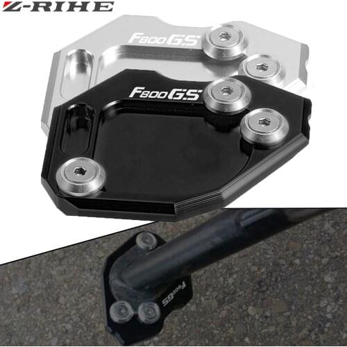 Motorcycle Accessories CNC Kickstand Side Stand Plate Pad Enlarge Extension FOR BMW F800GS F 800 GS F800 GS F 800GS 2008-2015