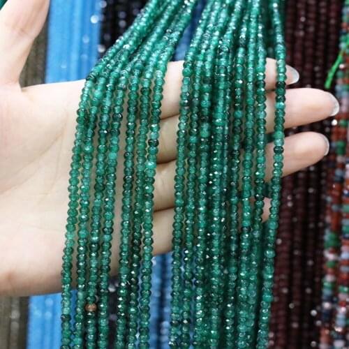 Rainbow Semi-Precious Section Punch Loose Flat Beads Charms 36cm for Necklace Bracelet Anklet Earring Craft Jewelry Making