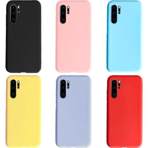 Candy Color Case For Huawei P30 Pro Lite Soft Silicone TPU Phone Case Back Cover For Huawei P30 P30Lite P30 Pro P 30 Lite Pro