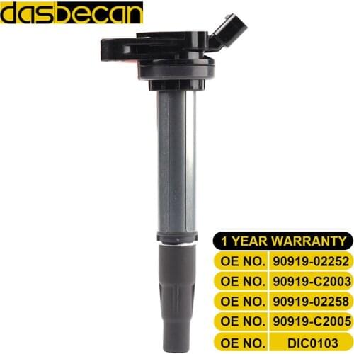 Dasbecan Coil Ignition 90919-02252 90919-C2003 90919-02258 90919-C2005 For Toyota YARIS COROLLA Lexus 200h 1.6L 1.8L 2.L