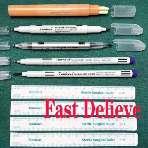 Surgical Skin Marker Permanent Makeup Pen Pmu Accessories White Pencil for Tattoo Permanent Make Up White Pen Microblading Pen
