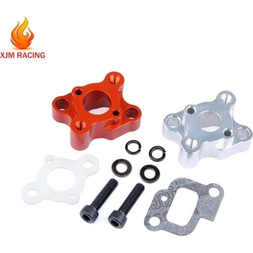 CNC Metal Intake Manifold Set for 23cc 26cc 29cc 30.5cc Engine Parts for 1/5 Hpi Rofun Baha Km Rovan Baja 5b 5t 5sc Losi 5ive-T