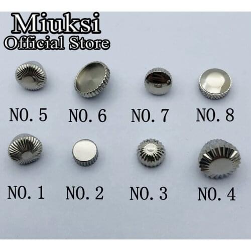 Miuksi silver rose gold stainless steel crown fit ETA 6497,6498 Sea gull ST36 movements