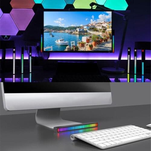 Music Rhythm Lamp Wireless LED Lights Decor Colorful Music Rhythm Lamp Voice Control Desktop Atmosphere Light Decor Light