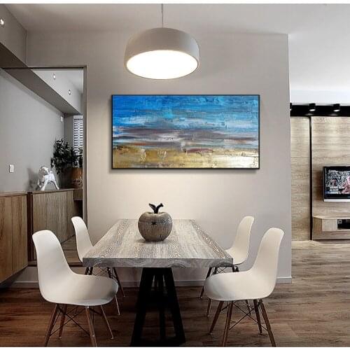 Wall art Paintings handmade home decor landscape canvas painting Pictures sea wall picture art canvas picture for bedroom decora