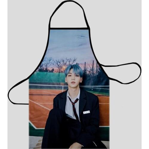 New Arrival TXT Apron Kitchen Aprons For Women Oxford Fabric Cleaning Pinafore Home Cooking Accessories Apron