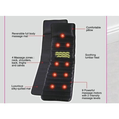 The new 2021 household 9 vibration motor body far infrared heating health massage mattress