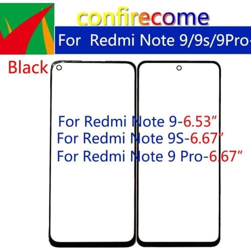 10Pcs\Lot Replacement LCD Front Touch Screen Panel Glass Outer Lens For Xiaomi Redmi Note 9s 9 Pro 9Pro