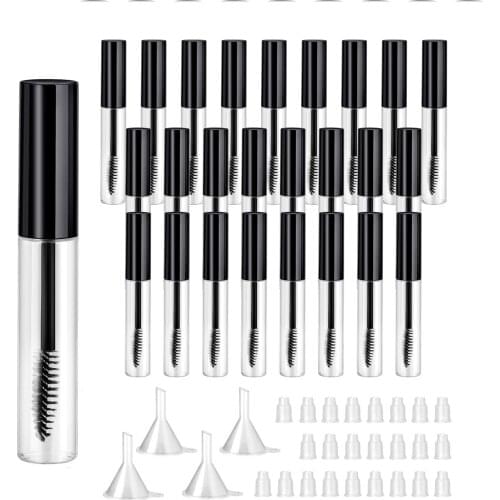 20Pcs 5ml Empty Mascara Tube Wand DIY Mascara Container Tubes Reusable Empty Bottle Eyelash Growth Oil Refillable Container