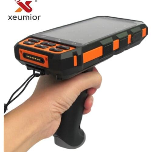 SM-DT510 Rugged Portable Wireless Android Barcode Scanner Bluetooth 4G Wifi POS Terminal LF RFID UHF Reader PDA with Pistol Grip