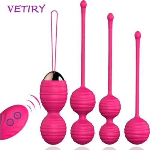 VETIRY Vaginal Balls Sex Toys for Women Kegel Ball Female Vagina Tighten Massage Exercise Wireless Remote Control Vibrating Egg