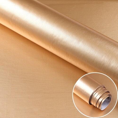 Waterproof Glitter PVC Wall Stickers Silver Gold Brush Self Adhesive Wallpaper Countertop Kitchen Cabinet Home Decoration Film