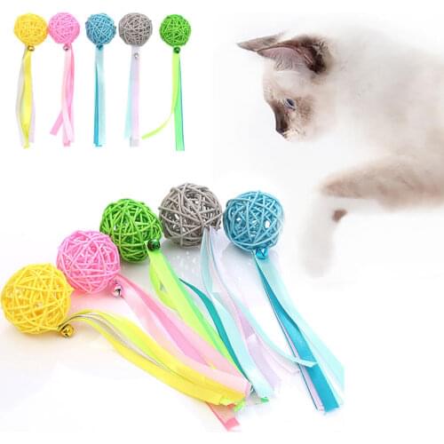 Funny Cat Balls Toy with Bells Colourful Interactive Pet Products for Kitten Cute Catnip Cat Accessories Pet Squeaky Supplies