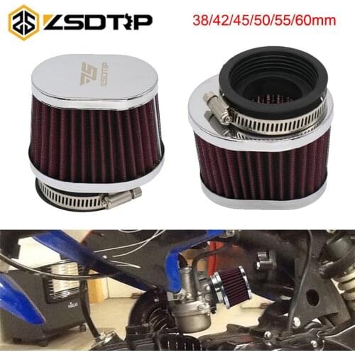 ZSDTRP 38 42 45 50 55 60mm Motorcycle Air Filter Motocross Scooter Air Pods Cleaner for PWK 21/24/26/28/30/32/33/34/35