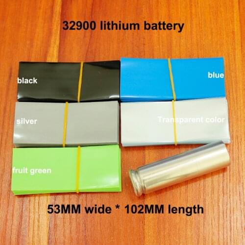 100pcs/lot 32900 battery skin packaging heat shrinkable tube shrink film lithium battery PVC flame retardant insulating sleeve