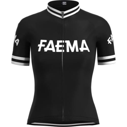 1955 Competition Italy FAEMA Team Woman Retro Bike Cycling Jersey Short Sleeves Clothing Triathlon Jersey maillot ciclismo mujer