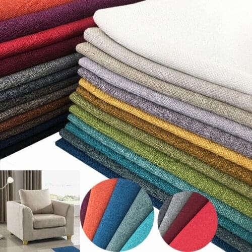 5m/lot Fine Linen Fabric Sofa Modern Brief Bag Chair Cover Table Cloth Cushion High Quality