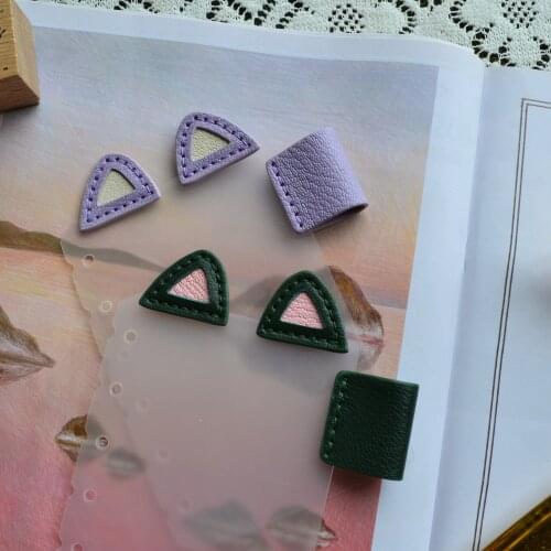 A5/A6/A7/A8 Loose Leaf Notebook Divider Rabbit-ear Cat-ear Pen Holder PVC PU Leather Customerized Kawaii Planner Accessories