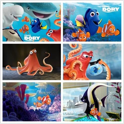 Full Round Disney Finding Nemo 5D Diamond Painting Embroidery Needlework Cross Stitch Rhinestone Crystal Cross Craft Stitch Kit