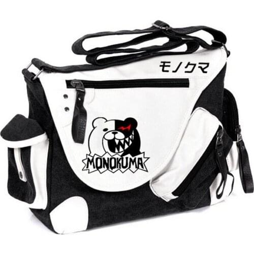 Brand Designer Danganronpa Monokuma Messenger Bags Crossbody Shoulder Bag Bolsa Feminina Schoolbag