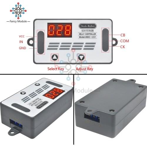 DDC-231 DC 12V Timer Cycle Relay Digital LED Delay Timer Relay Board Switch Trigger Programmable Module with Buzzer Case for Car