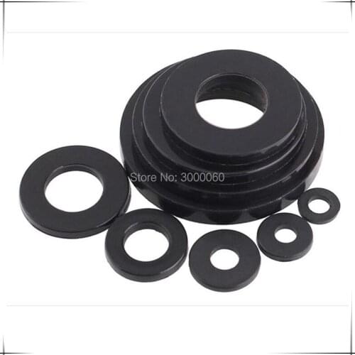 Black Nylon Flat Washer Gasket 300pcs/bag