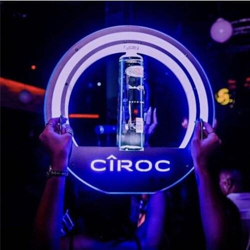 CIROC CHAMPAGNE BOTTLE DISPLAY FOR NIGHTCLUB LOUNGE BAR