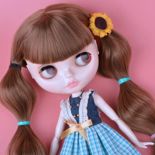 Neo Blyth Doll Customized NBL Shiny Face,1/6 OB24 BJD Ball Jointed Doll Custom Blyth Dolls for Girl, Gift for Collection YM09