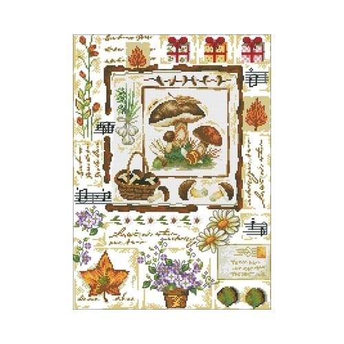 STC Magazine-Herb Story Needlework,For Embroidery,DIY 14CT Unprinted Arts Cross stitch kits Set Cross-Stitching Home Decor