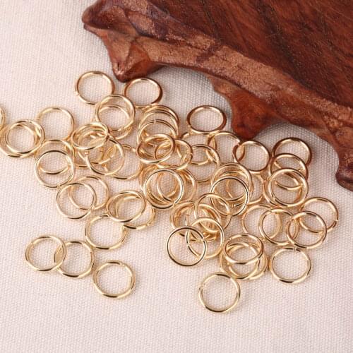 200pcs/lot Rose Gold Silver Color Metal Open Jump Rings 6/8/10mm Split Rings Connectors for DIY Jewelry Making Findings