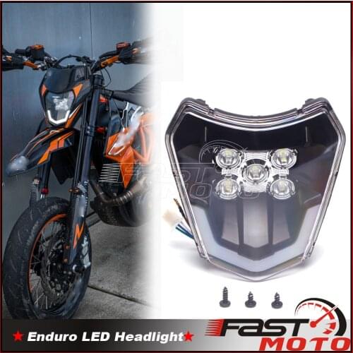 Motocross Enduro LED Headlight Dual Sport Front Running Light for EXC 125 200 300 EXC-F 250 350 400 450 500 TC FC TE FE XCF