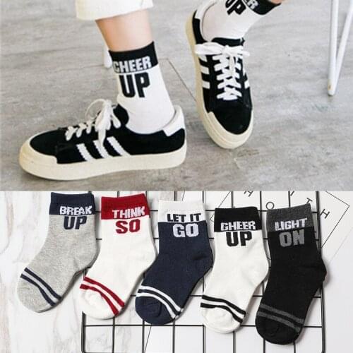 Soft Personality Man Autumn Sport Letter Cotton Non-slip Ankle Socks Mid-calf Length Sock Socks Men Cotton Socks Tube Socks