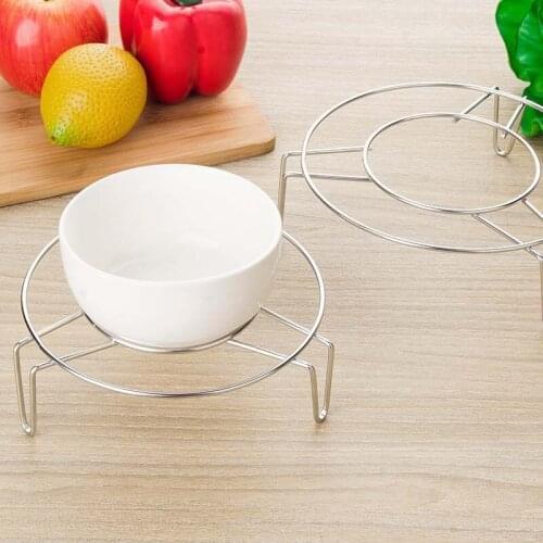 Steam Rack Stainless Steel Kitchen Four Corner Steamer Water Electric Rice Cooker Steaming Dish Rack Low-Foot Steaming Grid