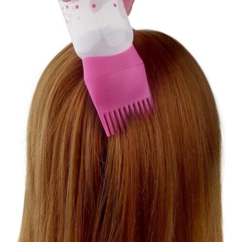 Hot Sale Plastic Hair Dye Shampoo Applicator Bottle With Graduated Dispensing Brush Salon Kit Hair Coloring Dye Styling Tools