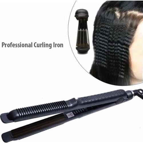 Professional Curling Iron Curler Hair Blank Tongs Corrugated Iron Corrugation Wave Curler Styling Tools Styler Hair straightener