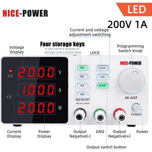 Newest 30V Programmable Lab Switch Power Supply DC laboratory Adjustable 72V 80V 100V 120V Bench Digital Display Power Supplies