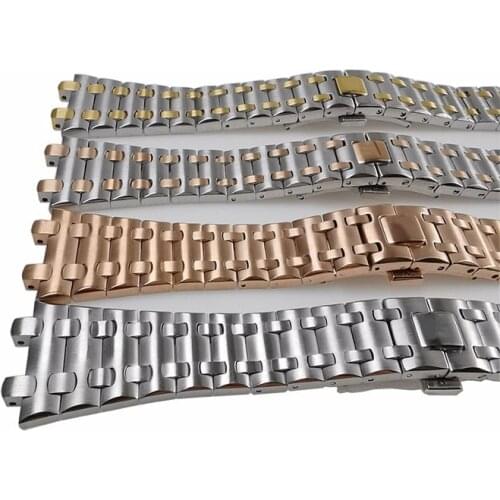 28.5mm stainless steel strap for Audemars Piguet ROYAL OAK OFFSHORE AP26470 AP26400 watch Band bracelet wristband replacement