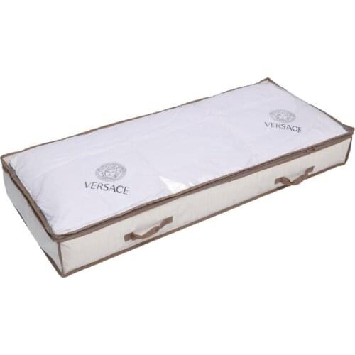 Foldable Under Bed Bags,1/2 Pack Large Under Bed Storage Boxes Thick Breathable Underbed Clothes Storage Bags Zippered Organizer