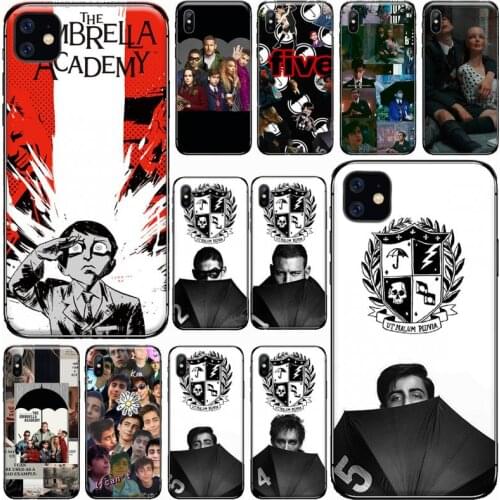 TV Umbrella Academy Phone Case for iPhone 11 12 pro XS MAX 8 7 6 6S Plus X 5S SE 2020 XR Soft silicone Shell Cover