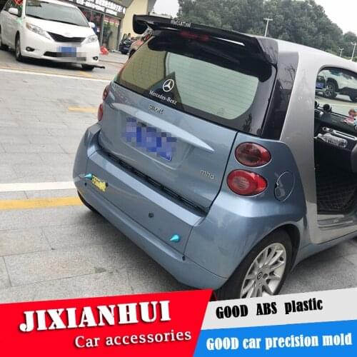For Smart Spoiler 2010-2015 ps Mercedes-Benz Smart Fortwo Spoiler ABS plastic Material Car Rear Wing Color Rear Spoiler